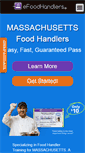 Mobile Screenshot of mafoodhandlers.com